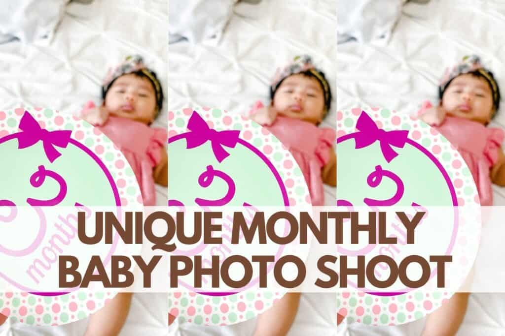unique monthly baby photo shoot ideas