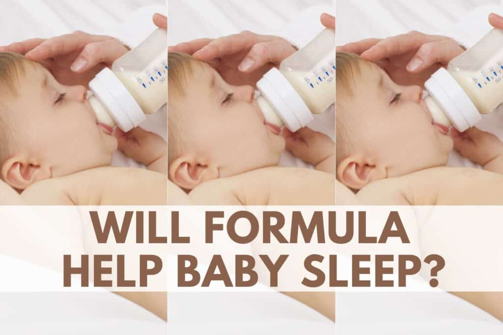 will formula help baby sleep