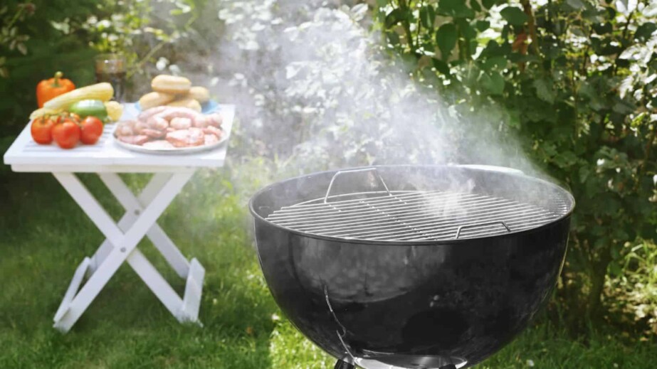 Barbecue Grill with Smoke