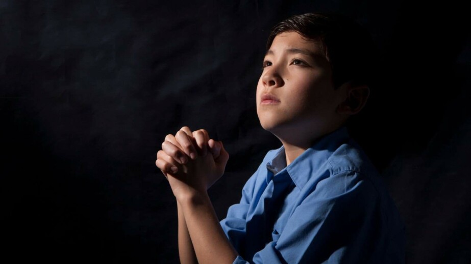 Boy Prays to God
