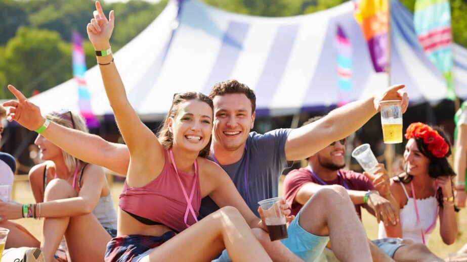 Couple at Music Festival
