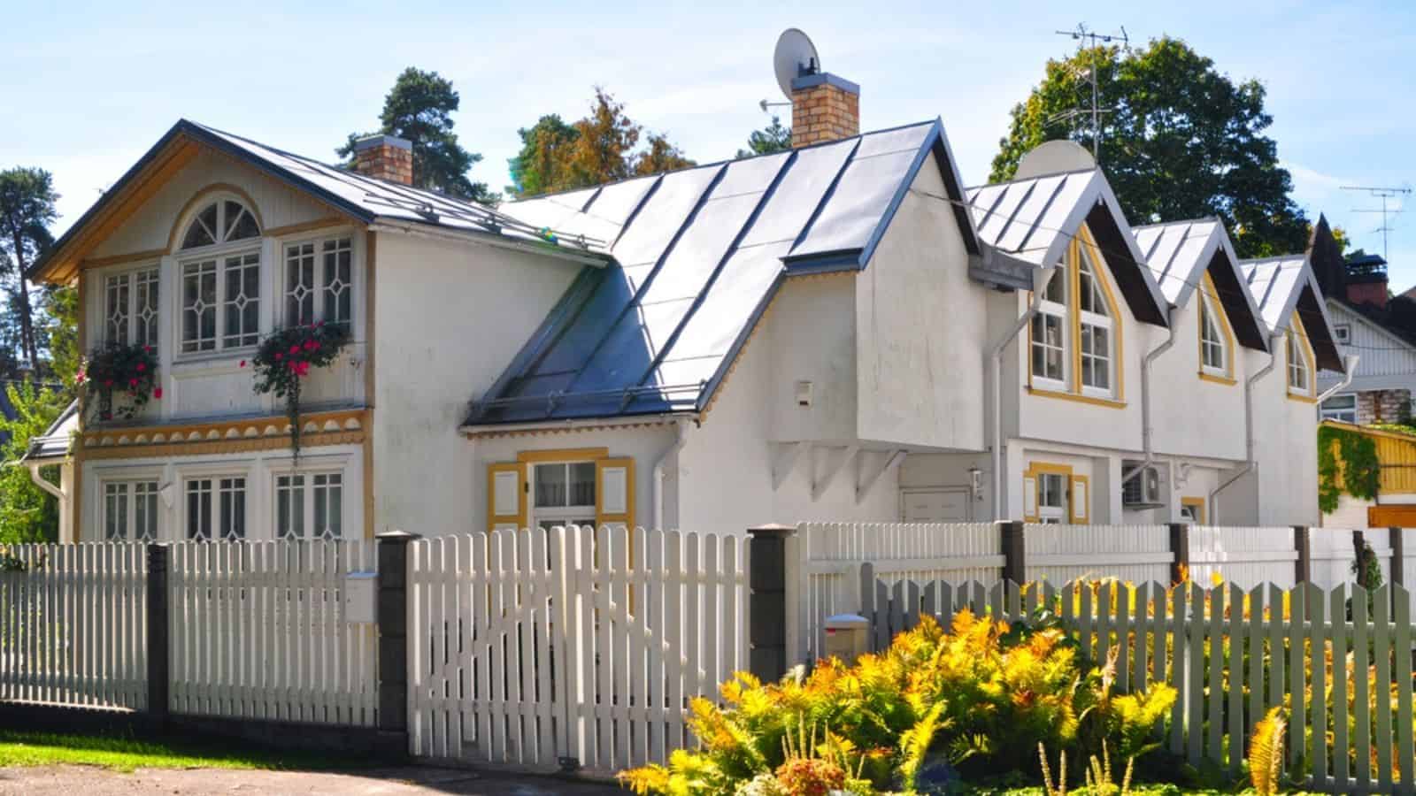 House at sunny day in Yurmala, Latvia