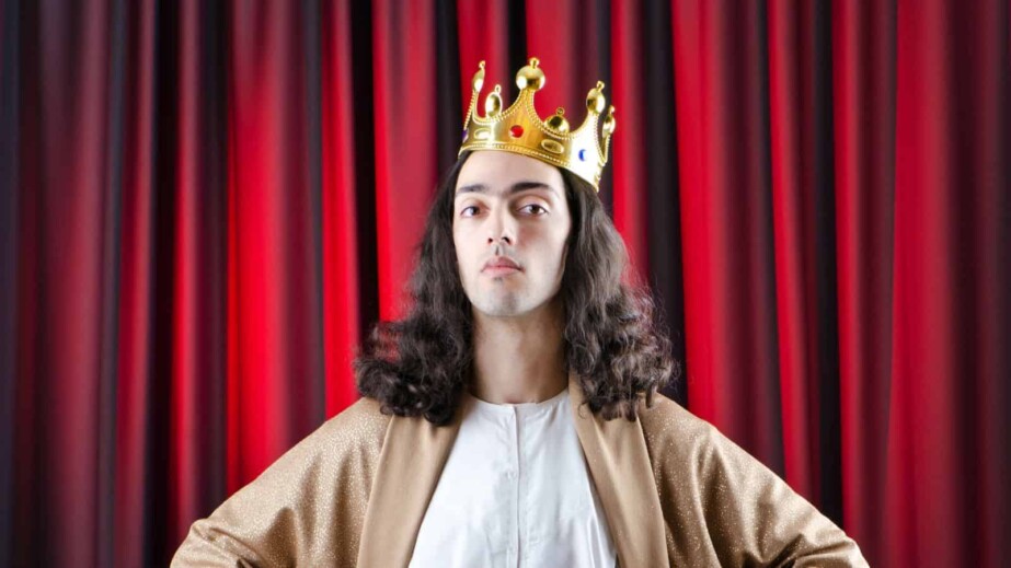 King with crown
