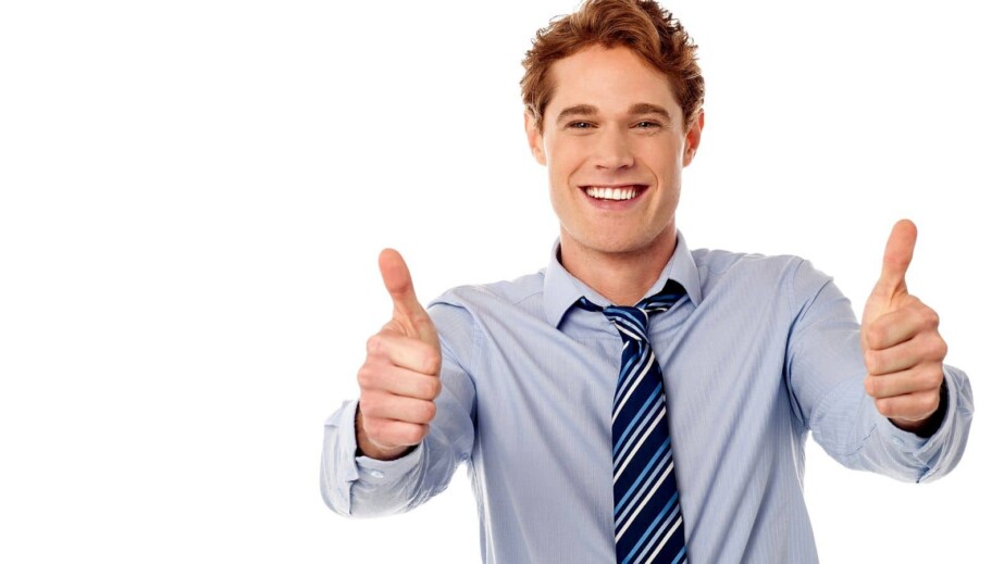 Man Showing Thumbs Up