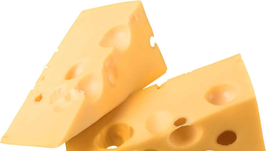 Pieces of cheese