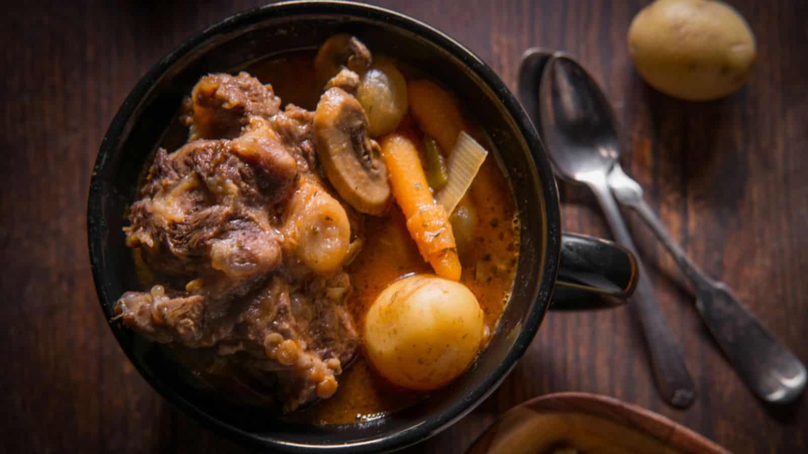 Potjiekos South African oxtail stew