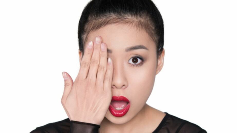 Shocked asian woman 