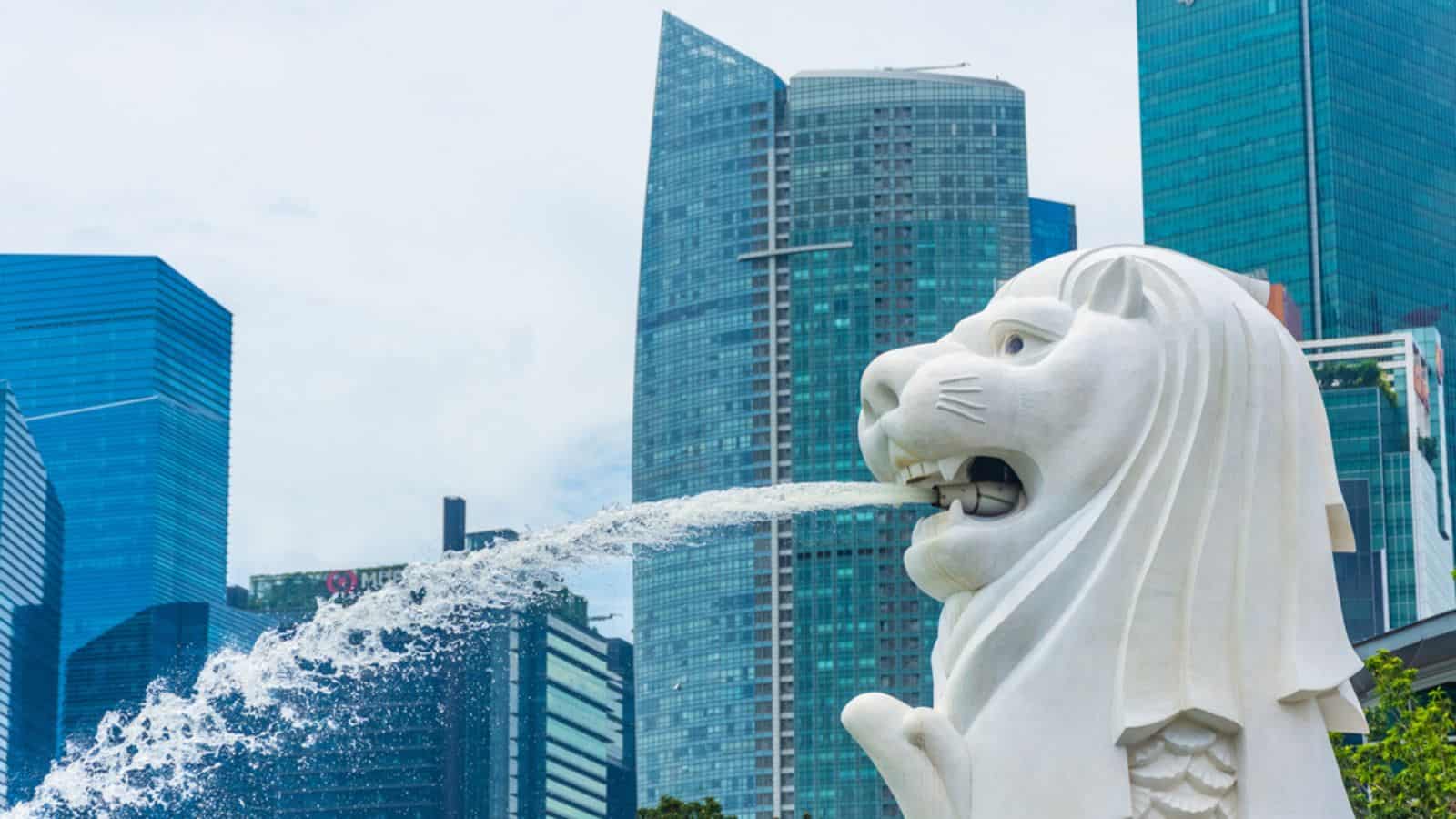 The Merlion symbol of Singapore