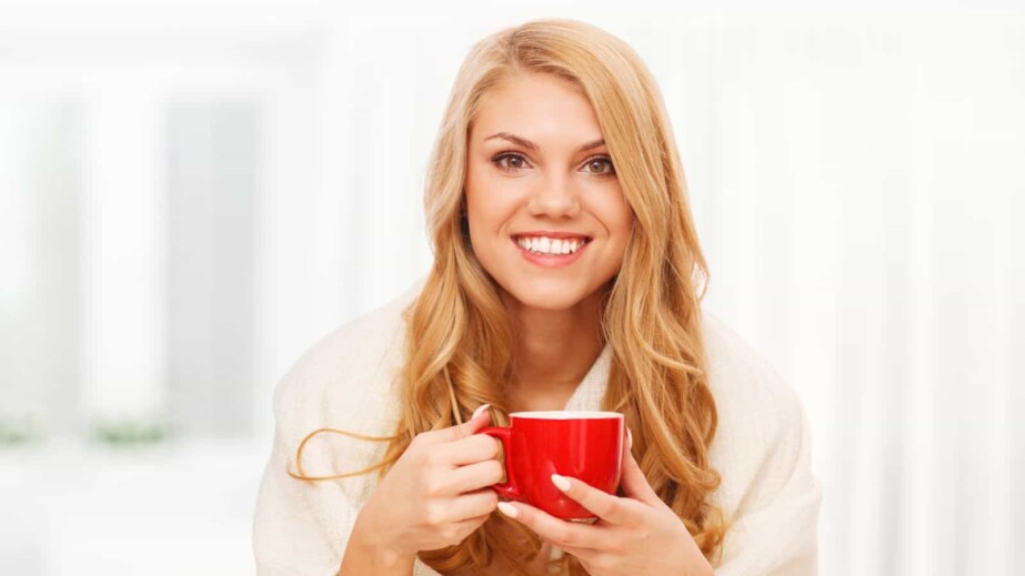 Woman Relaxing with a Cup of Coffee