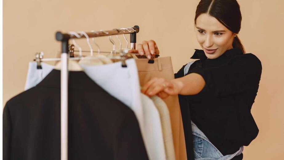 Woman choosing clothes