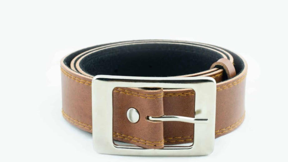 men's brown belt